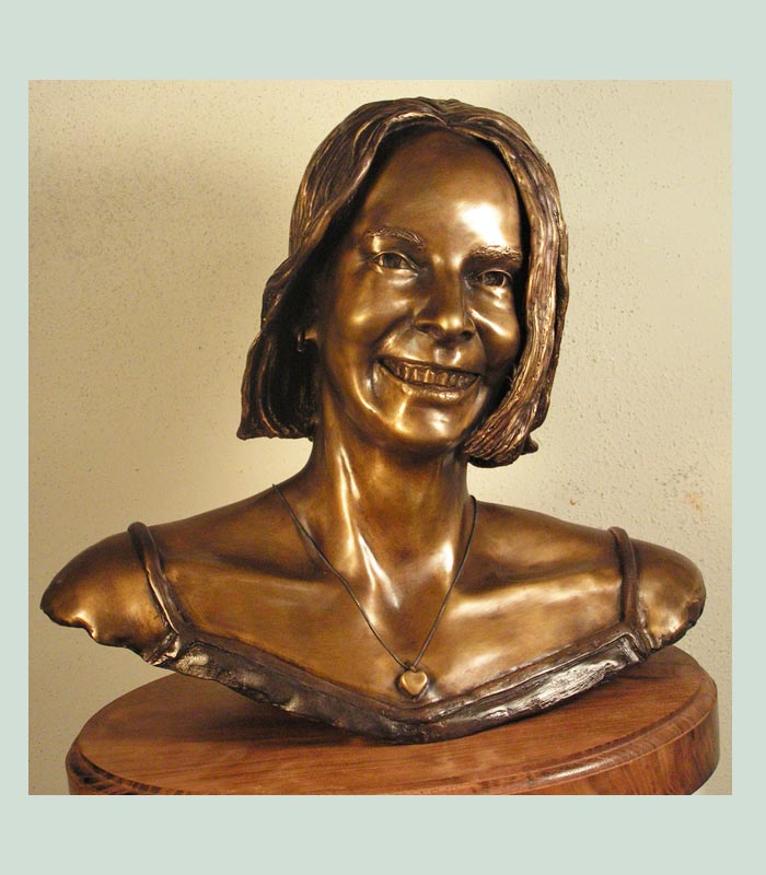 Texas artist creates portrait busts.