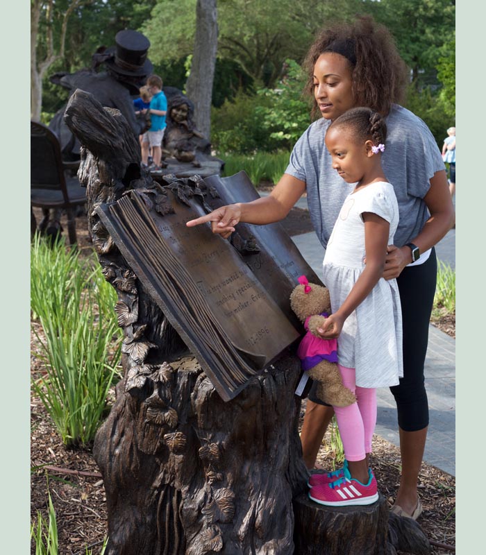 Bronze sculpture in Texas by artist Bridgette Mongeon