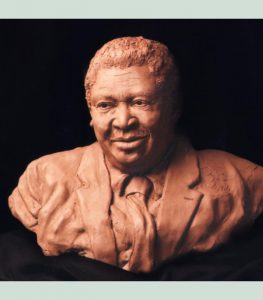 Bronze sculpture of B.B King