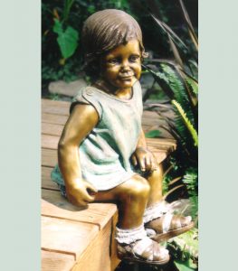 Bridgette creates bronze statues of children