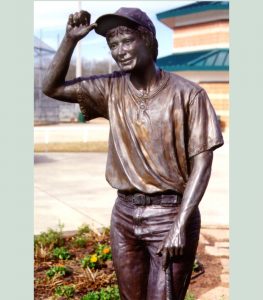 Sports figures in bronze, statues by Bridgette Mongeon