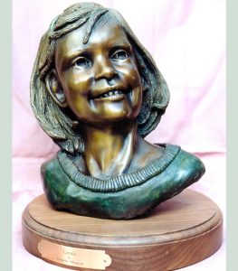 child portraits by Houston Sculptor Bridgette Mongeon