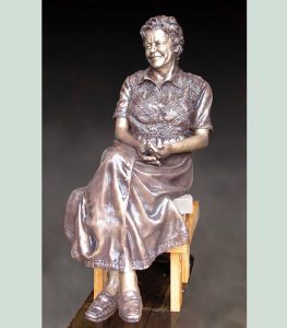 bronze statue tributes to those who have passed.