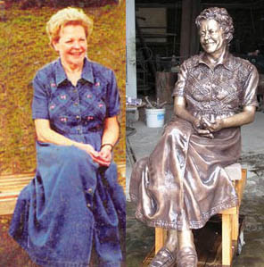 Sculptor Bridgette Mongeon specializes in sculpting deceased loved ones.