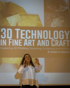 Bridgette mongeon speaks on 3D technology at Penn State University on STEAM