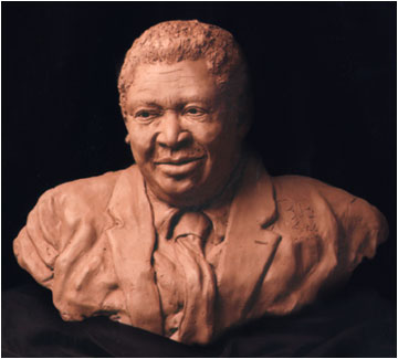 B. B. King, by sculptor Bridgette Mongeon