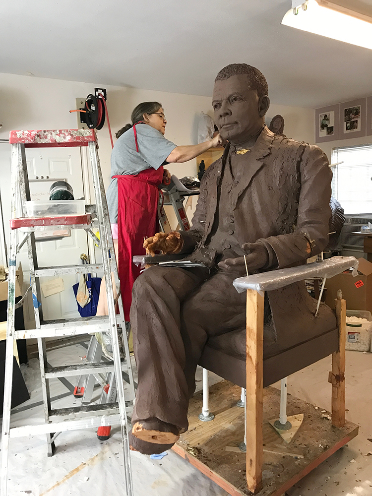 Booker T Washington Sculpture for Sale - In Progress