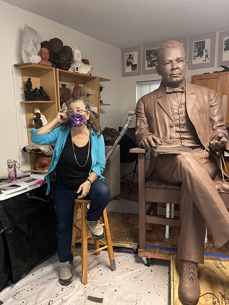 Booker T Washington Sculpture for Sale - In Progress